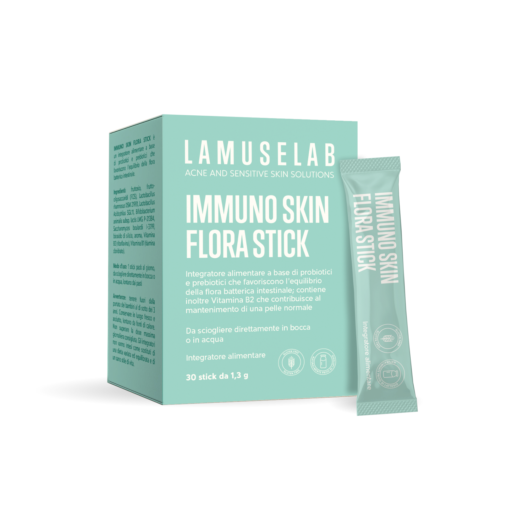 IMMUNO SKIN FLORA STICK- FERMENTI LATTICI 30 STICK