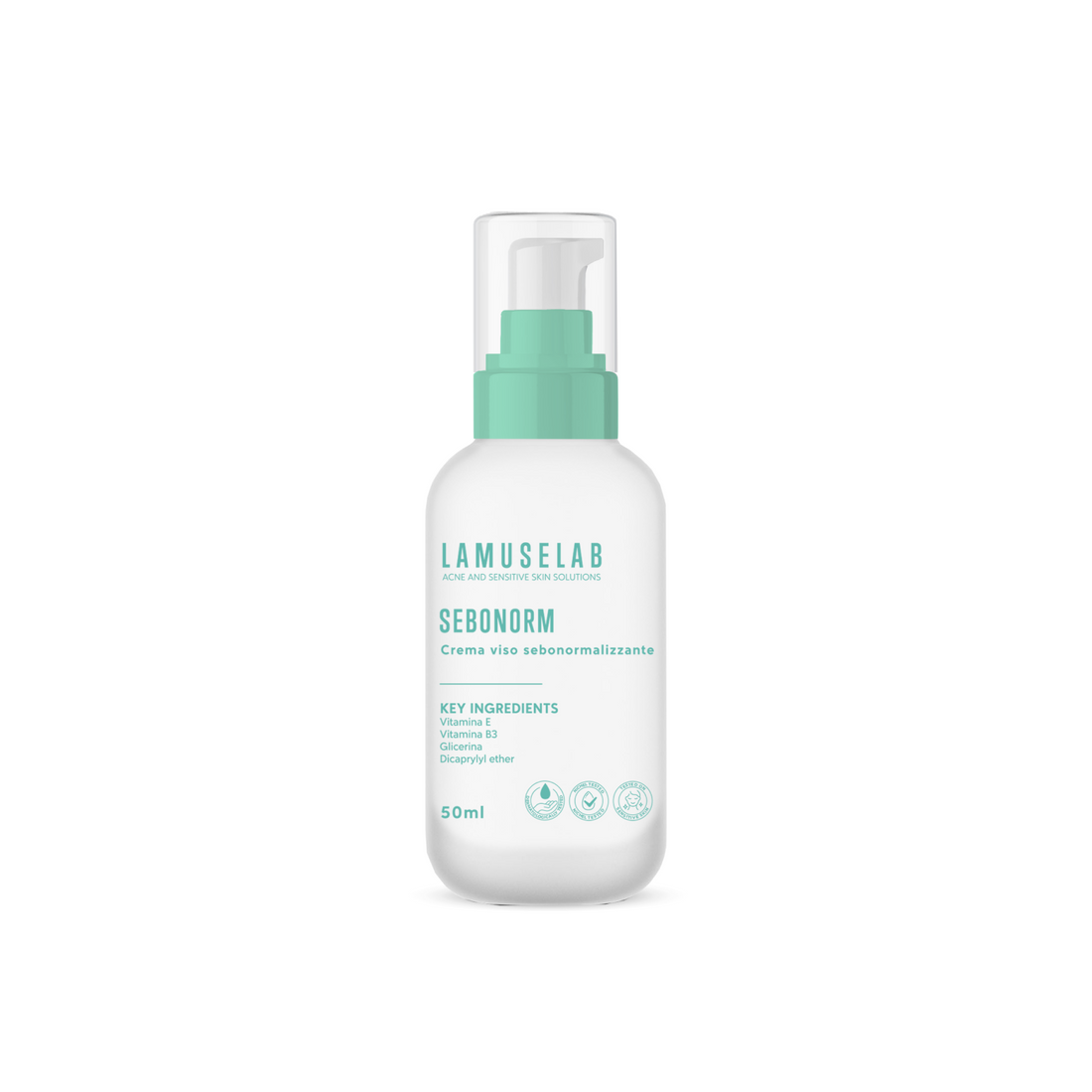 Sebonorm: crema seboregolatrice viso anti imperfezioni 50ml - LaMuseLab
