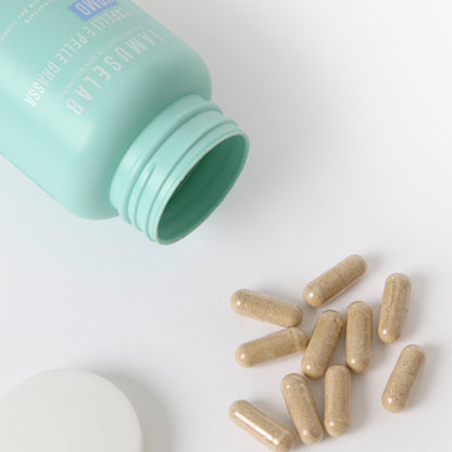 Lamuselab capelli e pelle grassa uomo- integratore alimentare per capelli e pelle grassa  90 Capsule
