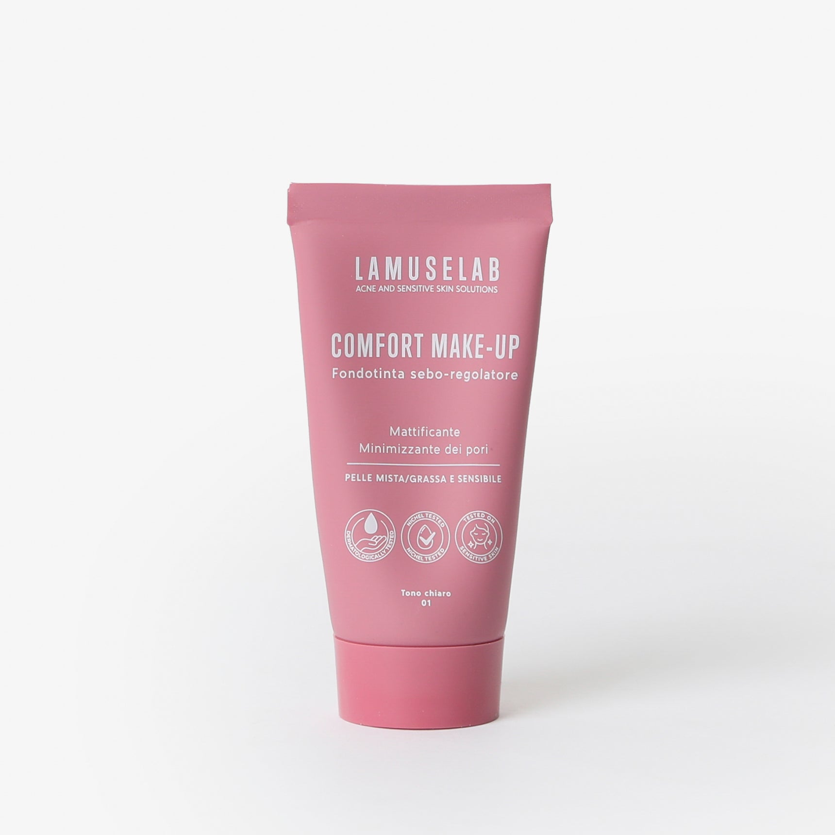 COMFORT MAKE-UP - FONDOTINTA CHIARO SEBO-REGOLATORE PER PELLE MISTA/GRASSA E SENSIBILE 30ml