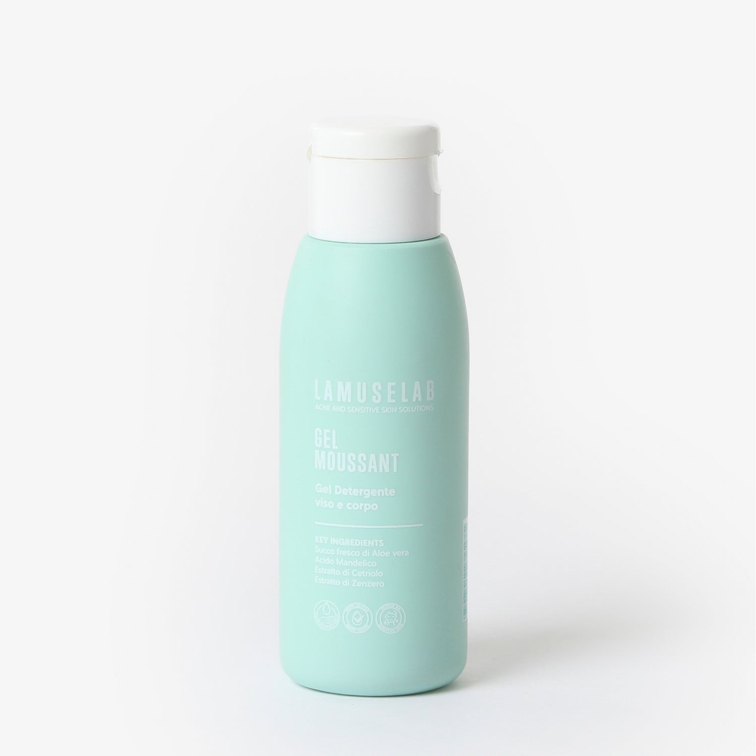 Gel moussant, gel detergente viso e corpo 100 ml Lamuselab Gel moussant, gel detergente viso e corpo 100 ml Lamuselab