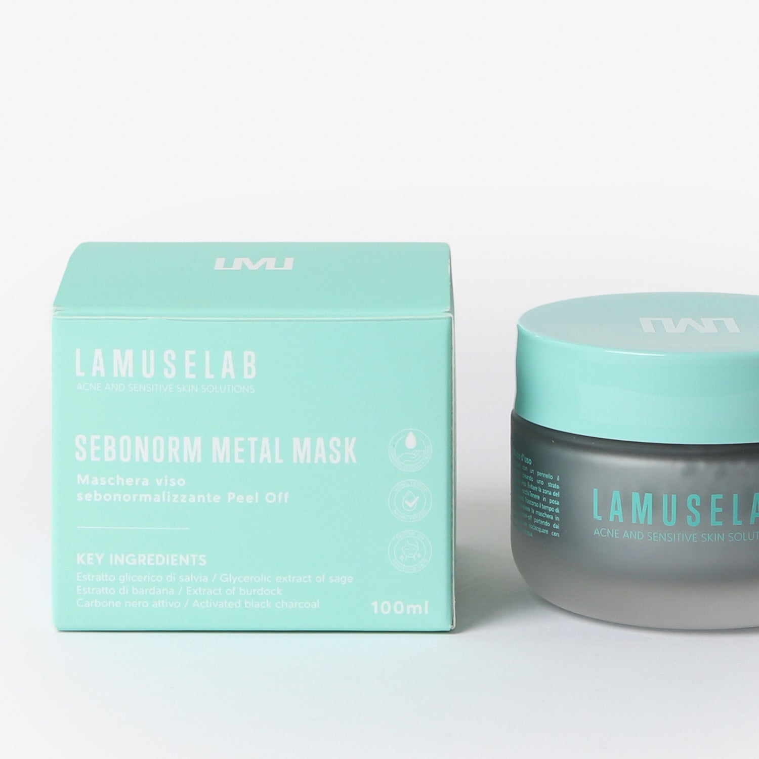 Metal mask: Maschera anti- imperfezioni, punti neri e pori dilatati 100ml - LaMuseLab