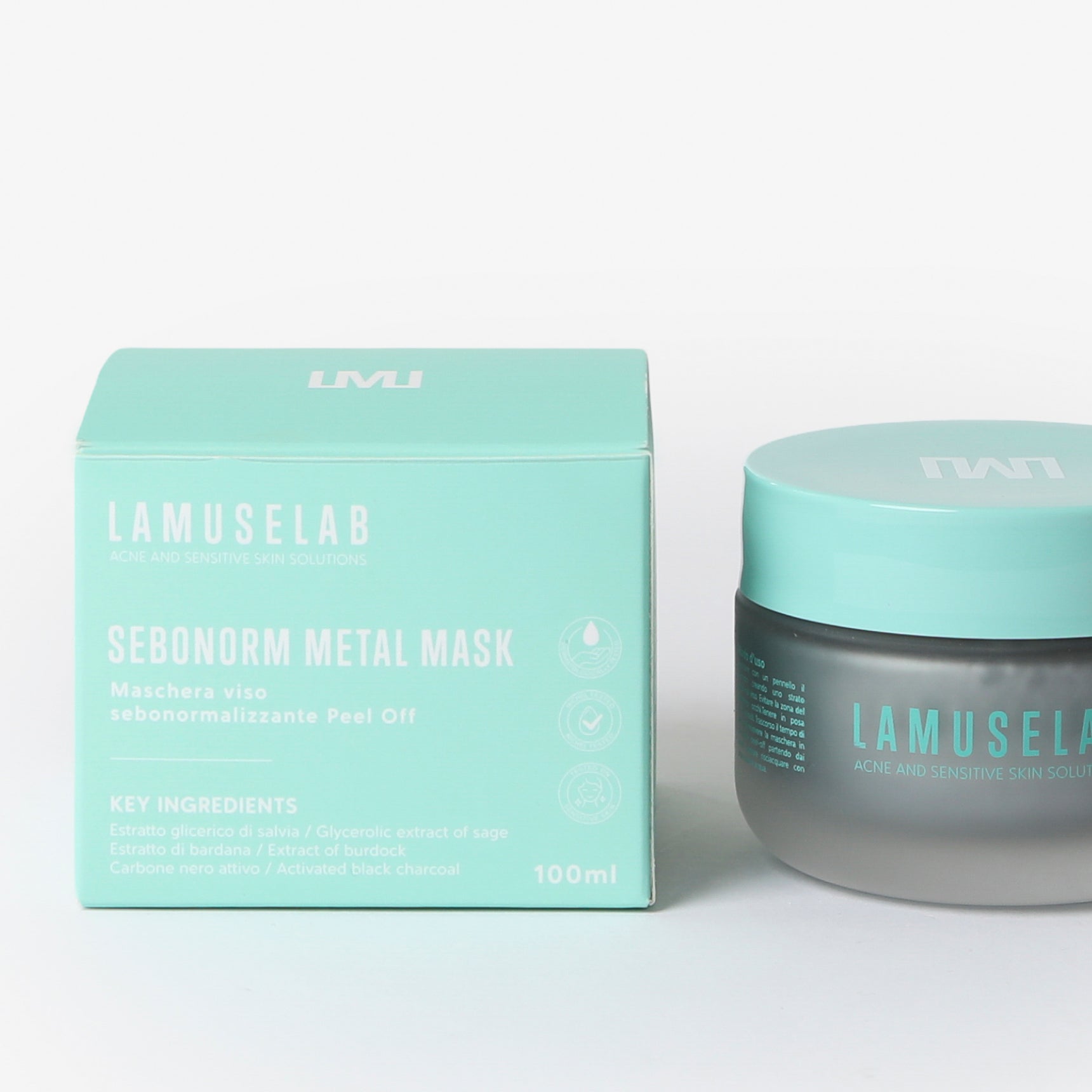 Metal mask: Maschera anti- imperfezioni, punti neri e pori dilatati 100ml - LaMuseLab