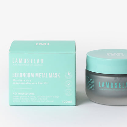 Metal mask: Maschera anti- imperfezioni, punti neri e pori dilatati 100ml - LaMuseLab