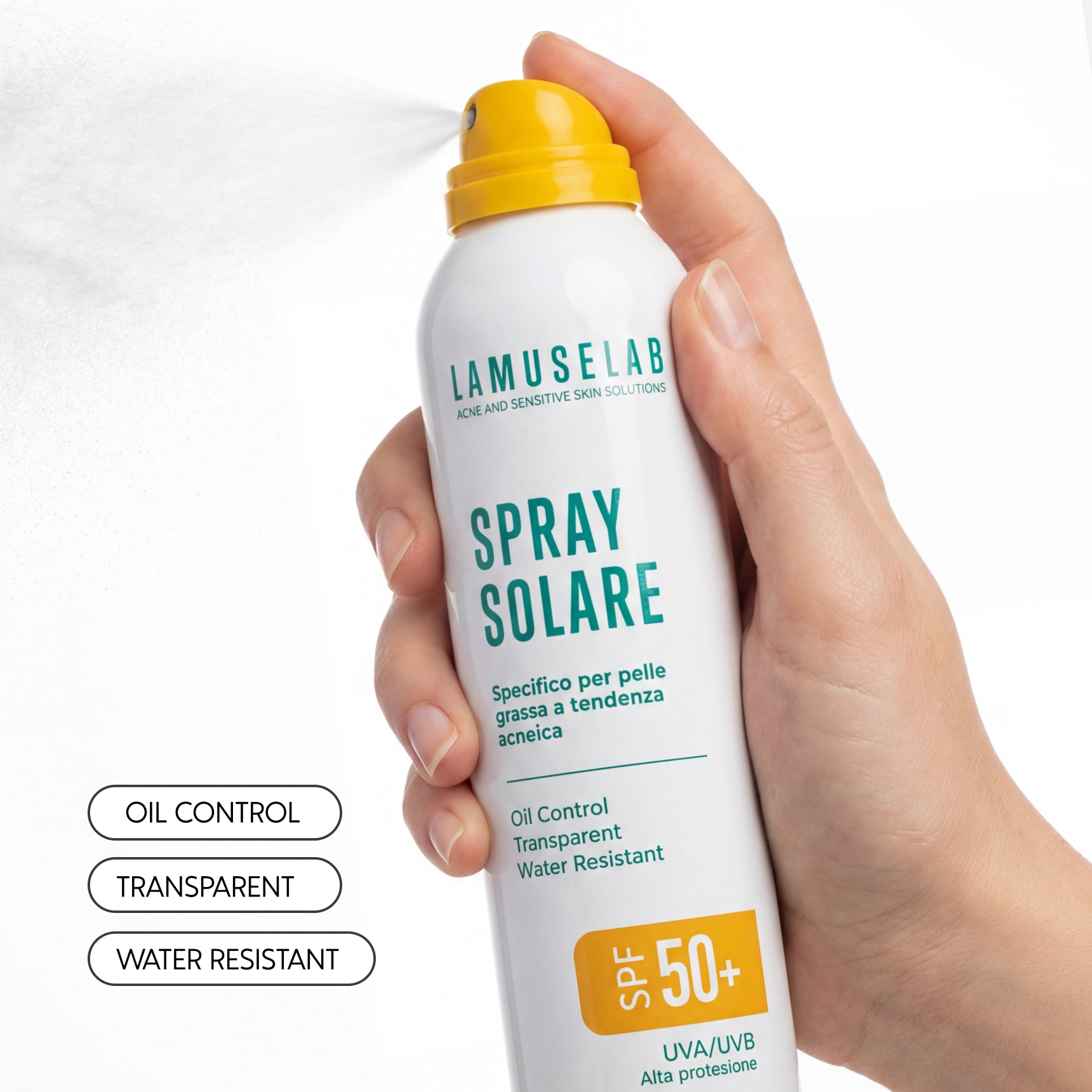 Spray solare corpo 50+ - spray protezione molto alta SPF50+