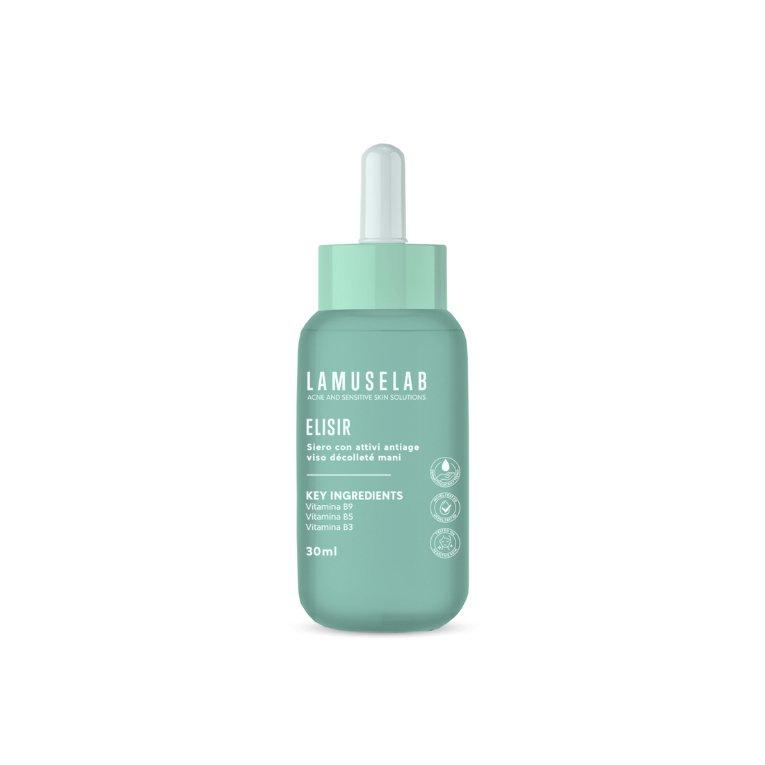 Elisir Siero Antiage, viso Décolleté Mani 30 ml- LaMuseLab
